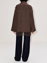 Boloune Coat,BY MALENE BIRGER,BROWN MEL,Image 3