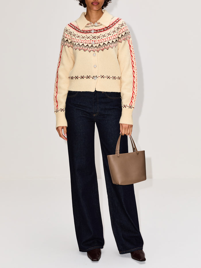 Cloud Chalet Cardigan,GUEST IN RESIDENCE,MIST COMBO,Image 1