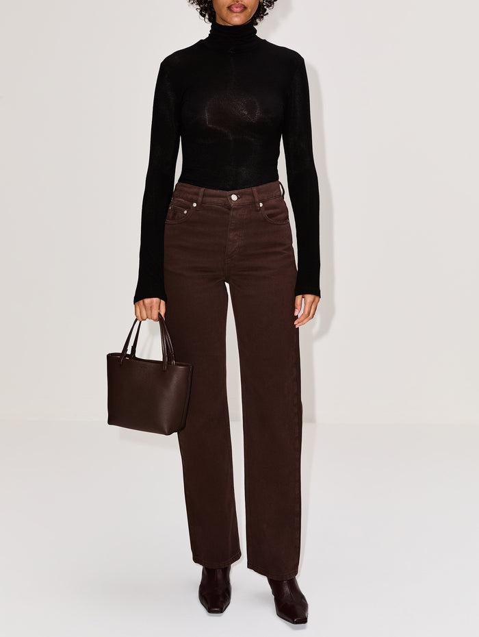 Chicago Pant,BY MALENE BIRGER,CHOCOLATE CHIP,Image 1