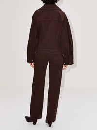 Villies Jacket,BY MALENE BIRGER,CHOCOLATE CHIP,Image 3