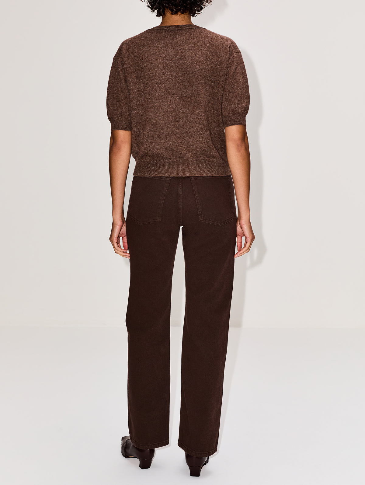 Genevra T Shirt,LISA YANG,DARK TRUFFLE,Image 3