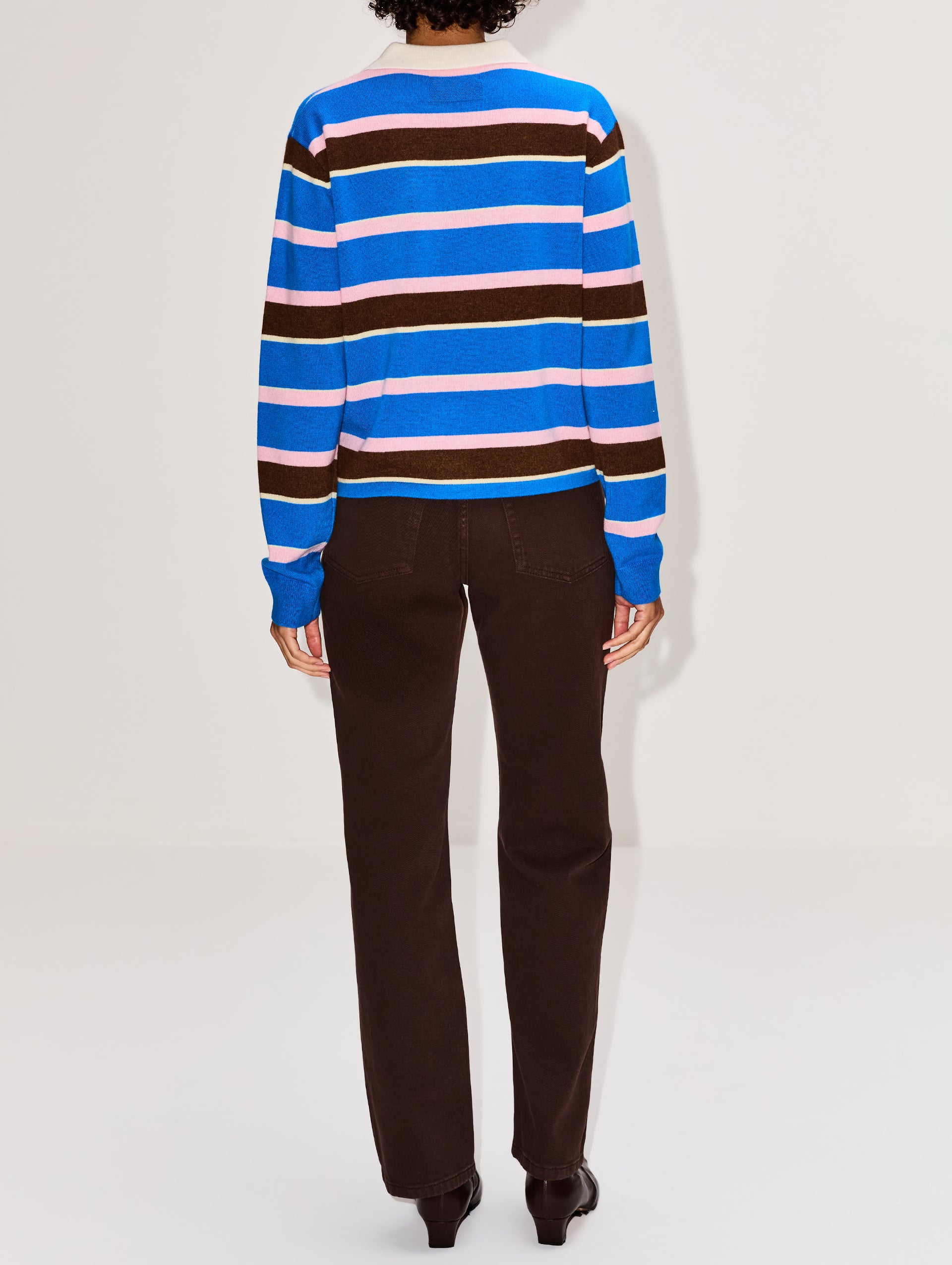 Cropped Stripe Rugby Top | GUEST IN RESIDENCE | elysewalker