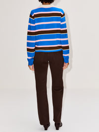 Cropped Stripe Rugby Top,GUEST IN RESIDENCE,TWILIGHT COMBO,Image 3