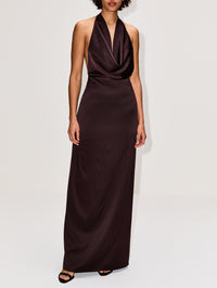 Carla Dress,ÉTERNE,ESPRESSO,Image 2