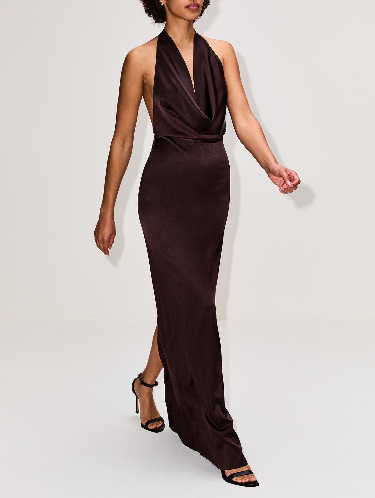 Carla Dress,ÉTERNE,ESPRESSO,Image 3