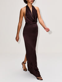 Carla Dress,ÉTERNE,ESPRESSO,Image 3