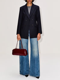 Bianca Blazer,ELYSEWALKER LABEL,NAVY PINSTRIPE,Image 2