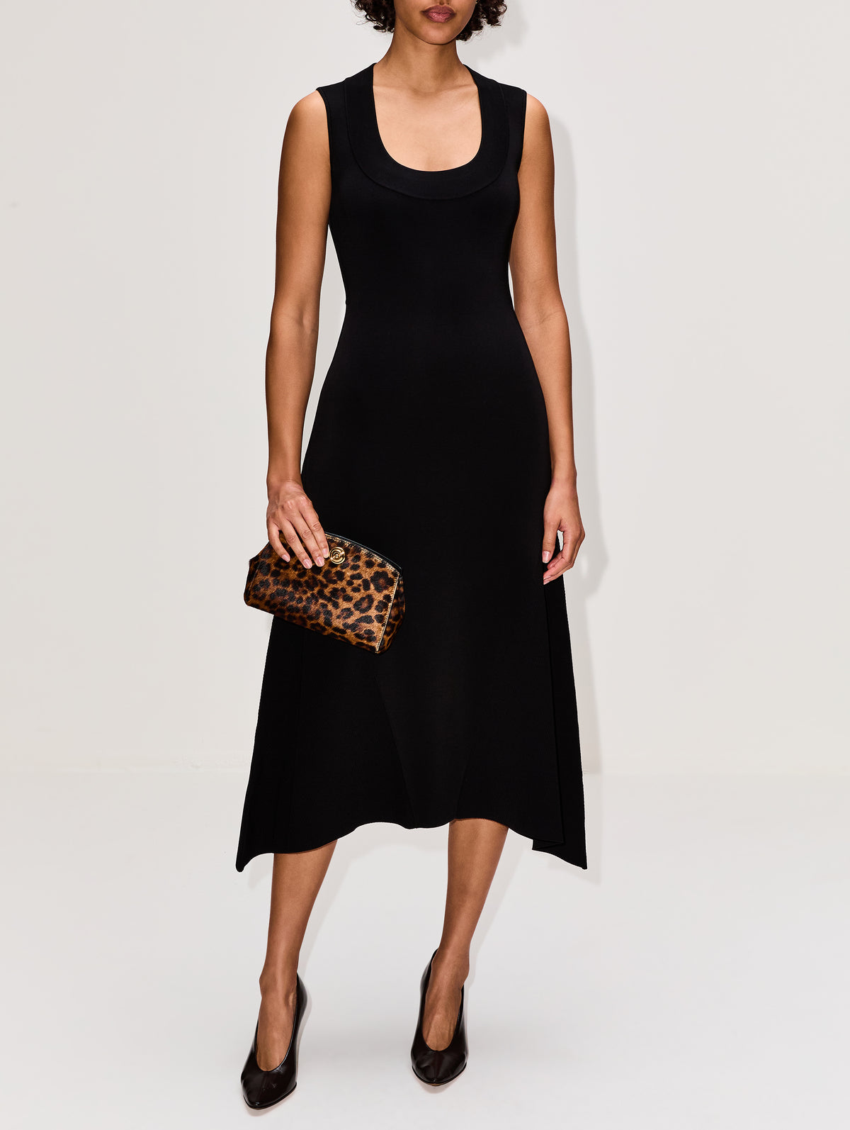 Claudia Dress,GALVAN,BLACK,Image 2