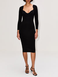 Kaia Dress,GALVAN,BLACK,Image 2