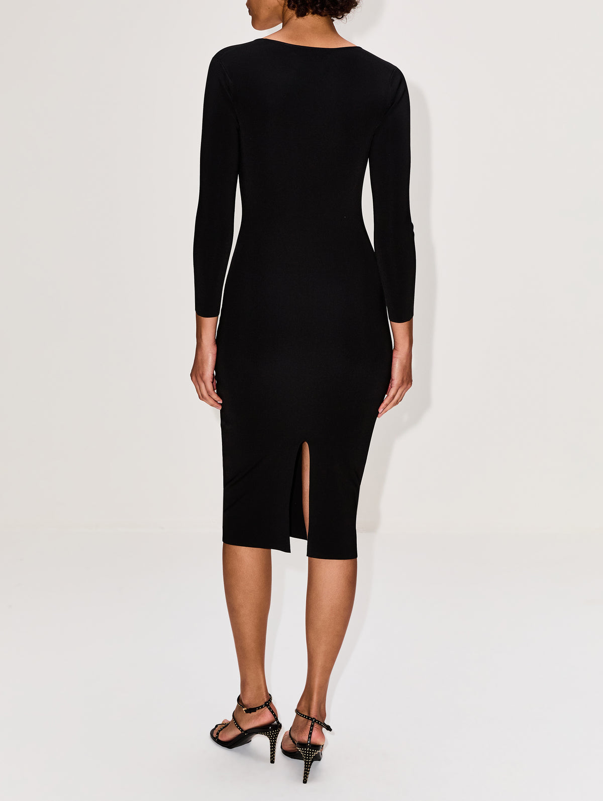 Kaia Dress,GALVAN,BLACK,Image 4