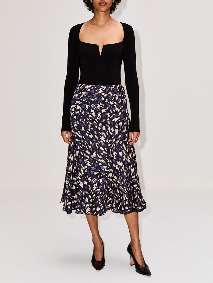Elton Skirt,ALTUZARRA,BLACK ANIMAL,Image 1