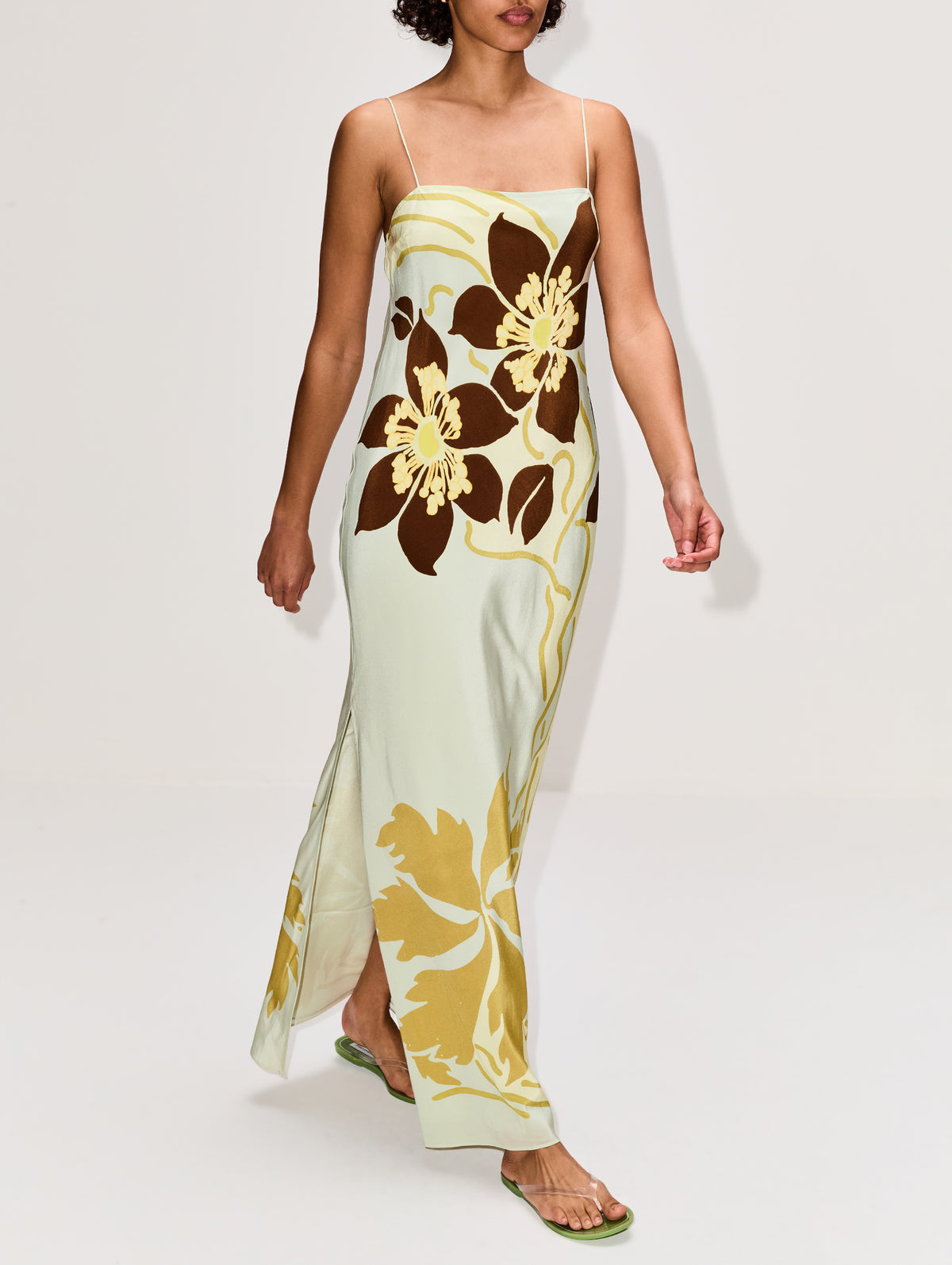Amaia Slip Dress,SIR.,FLORAL VINE,Image 3