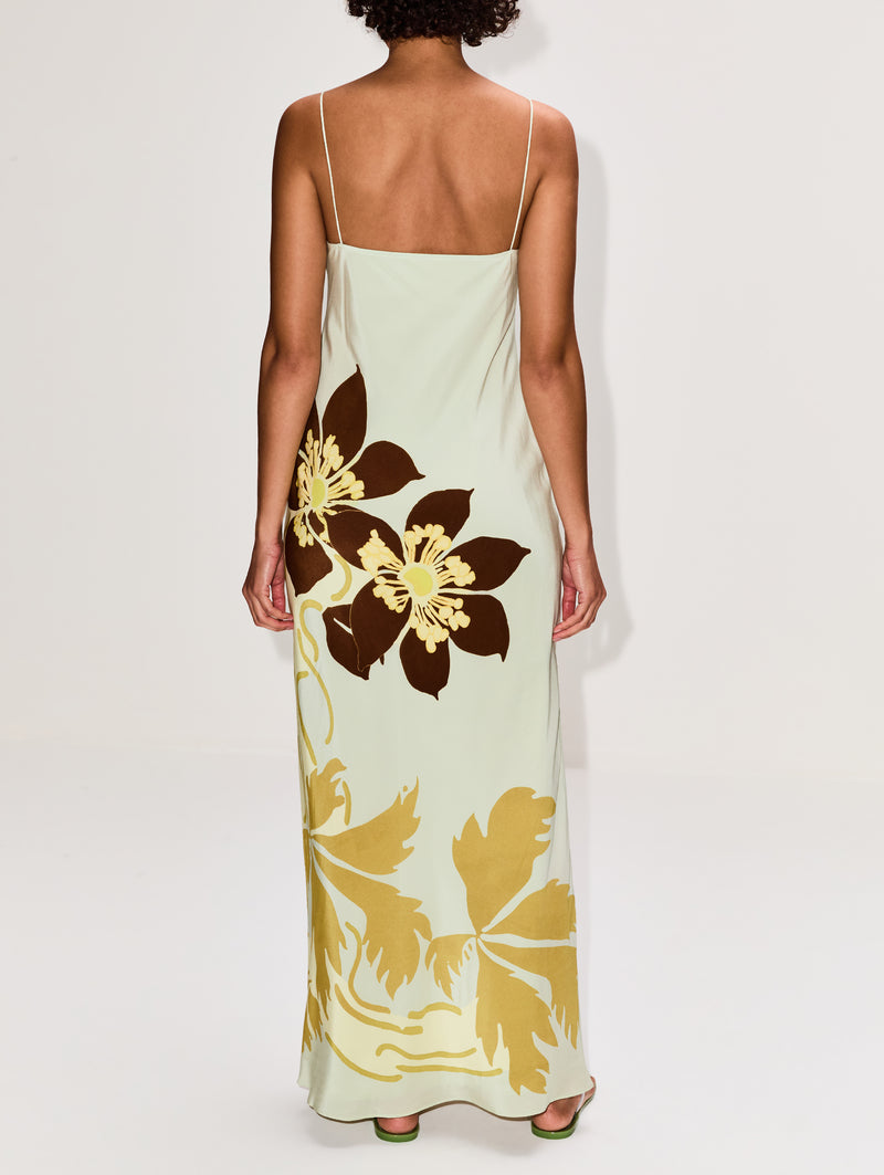 SIR. Amaia Slip Dress | Floral/Green | Size 3