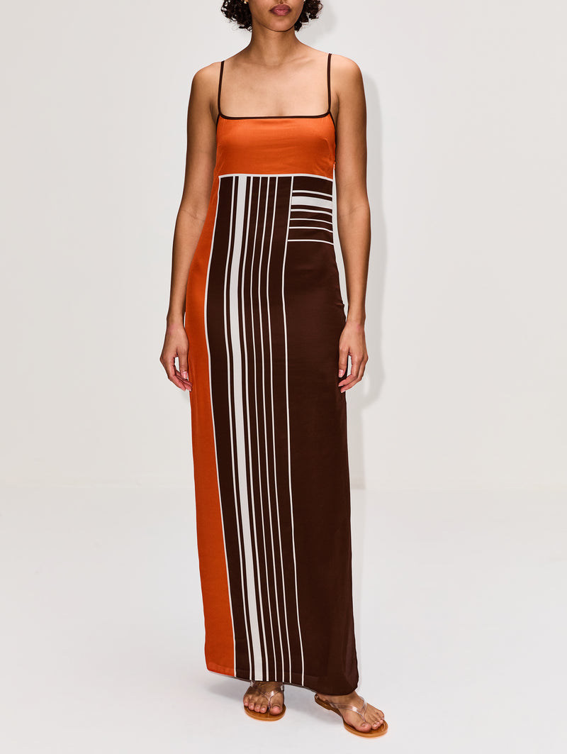 SIR. Silk Stripe Destino Maxi Dress