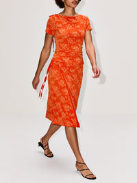Blanca Wrap Skirt,SIR.,PALMERA TANGERINE,Image 3