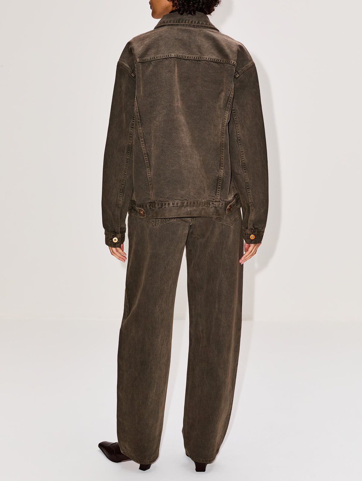 Boyfriend Trucker Jacket,SLVRLAKE,KEYSTONE MOUNTAIN,Image 3