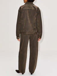 Boyfriend Trucker Jacket,SLVRLAKE,KEYSTONE MOUNTAIN,Image 3