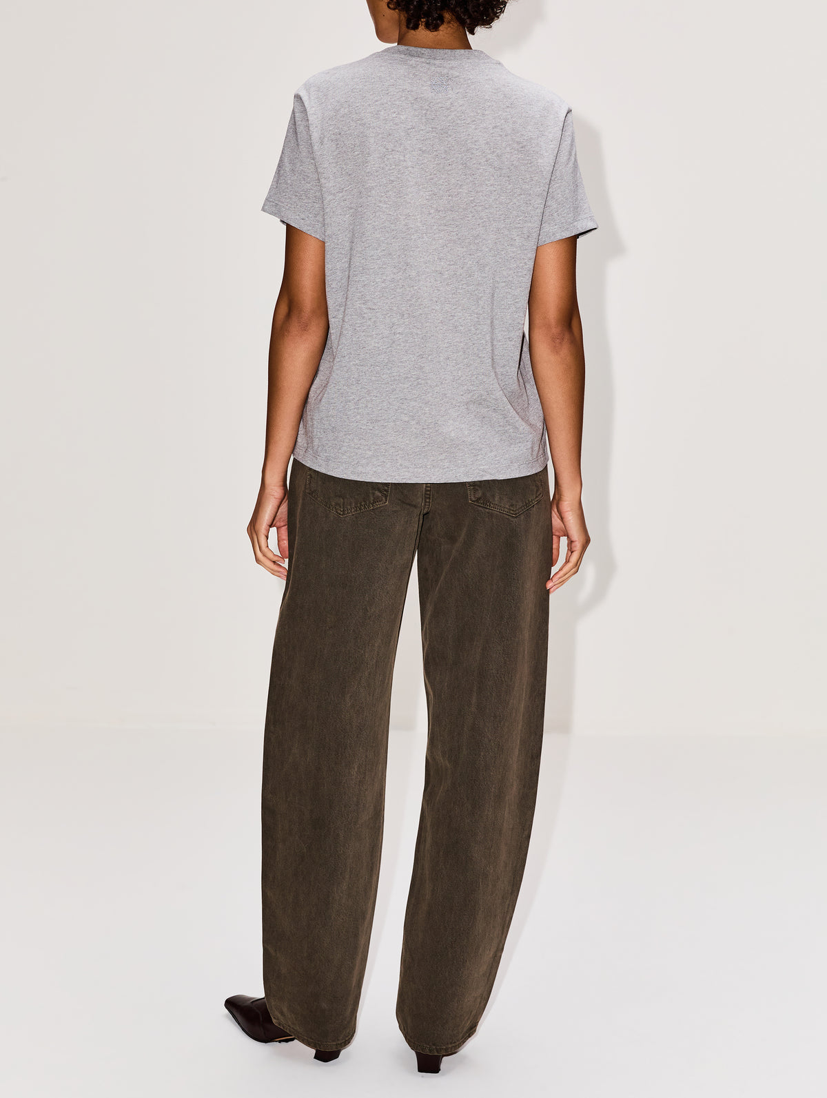 Regular Fit T Shirt,LOEWE,GREY MELANGE,Image 3