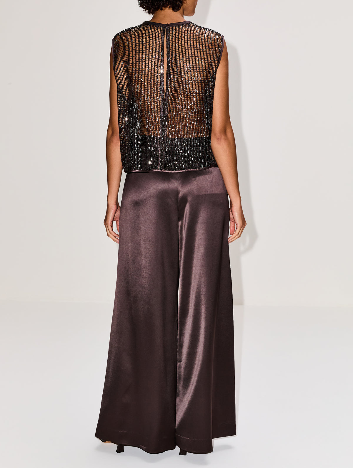 Muscle Tee,TWP,DARK CHOCOLATE,Image 3