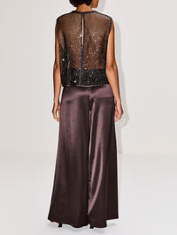 Muscle Tee,TWP,DARK CHOCOLATE,Image 3