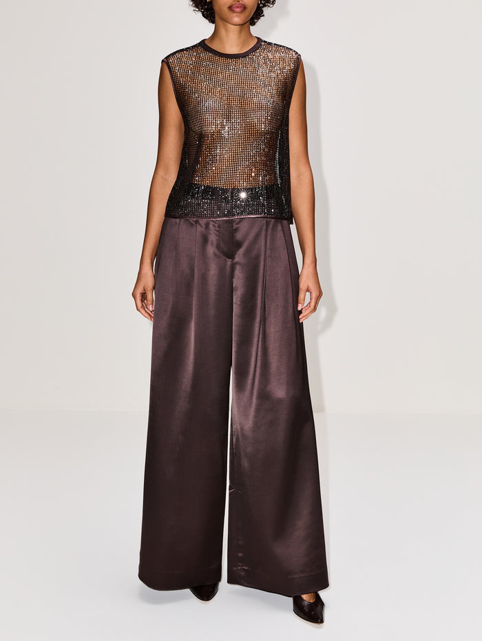 Muscle Tee,TWP,DARK CHOCOLATE,Image 1