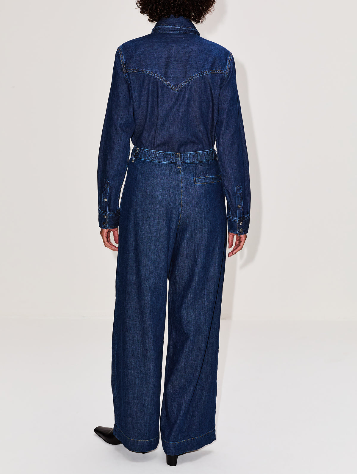 Hudson Denim Pant,TWP,DARK STONE,Image 3