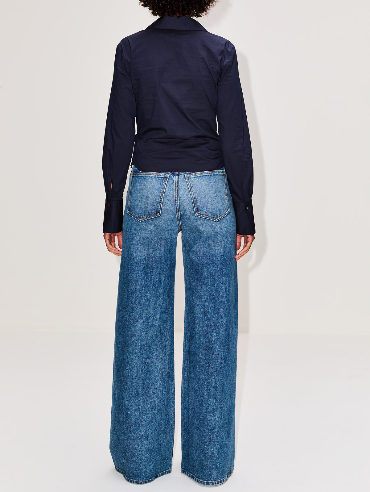 All Wrapped Up Blouse,TWP,MIDNIGHT,Image 3