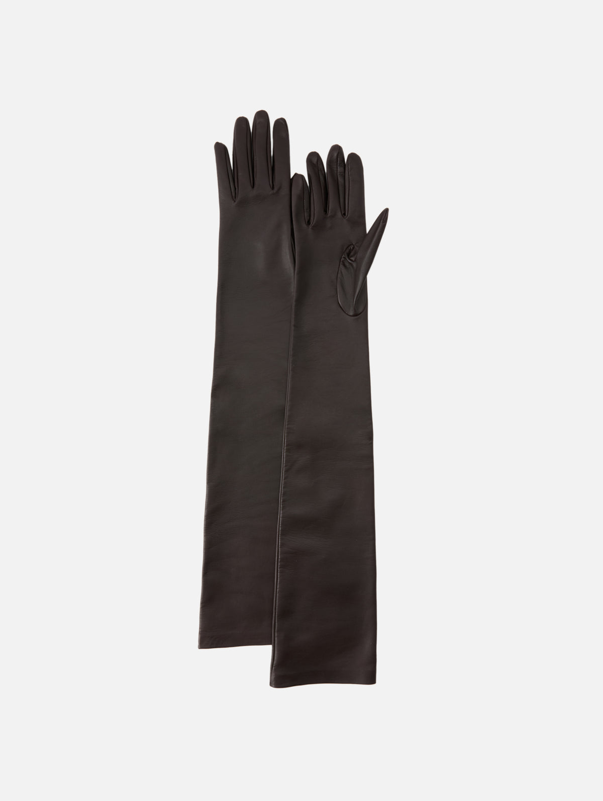 Simon Gloves,THE ROW,DARK BROWN,Image 1