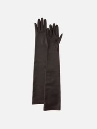Simon Gloves,THE ROW,DARK BROWN,Image 1