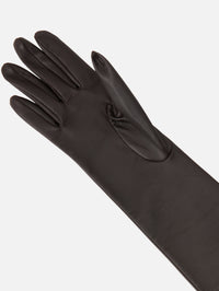 Simon Gloves,THE ROW,DARK BROWN,Image 2
