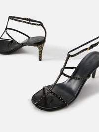 Cage Sandal,KHAITE,BLACK,Image 2