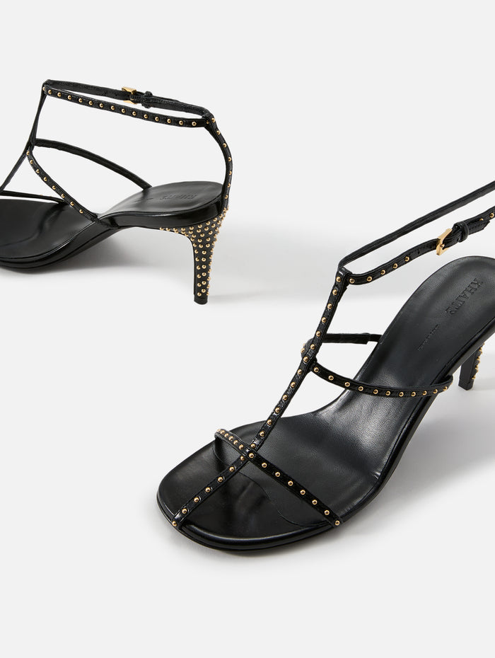 Cage Sandal,KHAITE,BLACK,Image 1