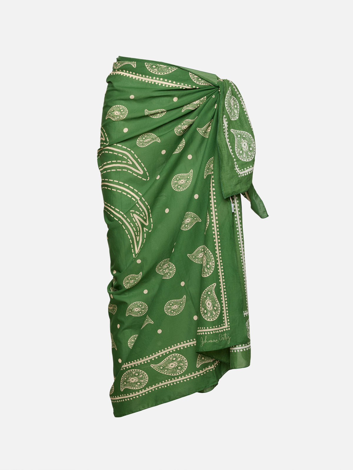 Vibrant Horizons Pareo,JOHANNA ORTIZ,LIGHT GREEN/ECRU,Image 1