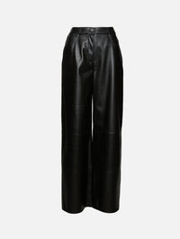 Catania Leather Trouser,ARMA,BLACK,Image 1