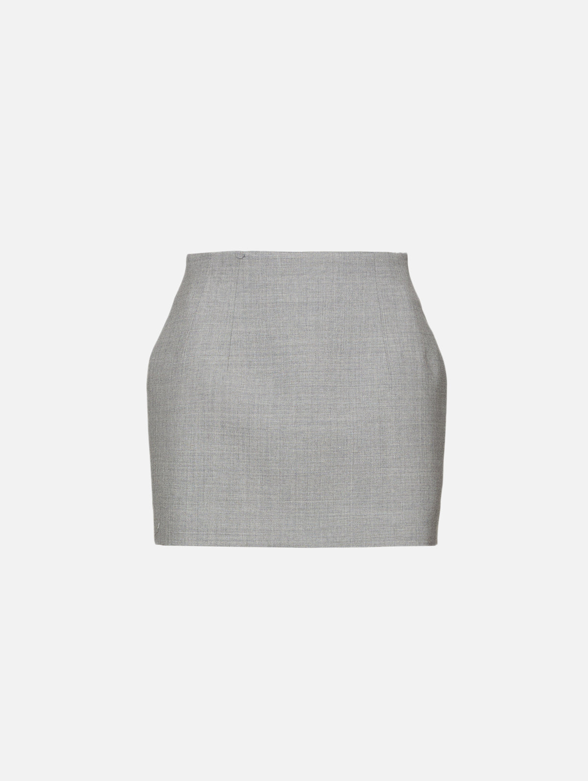 Contour Mini Skirt,WARDROBE.NYC,GREY MARL,Image 1