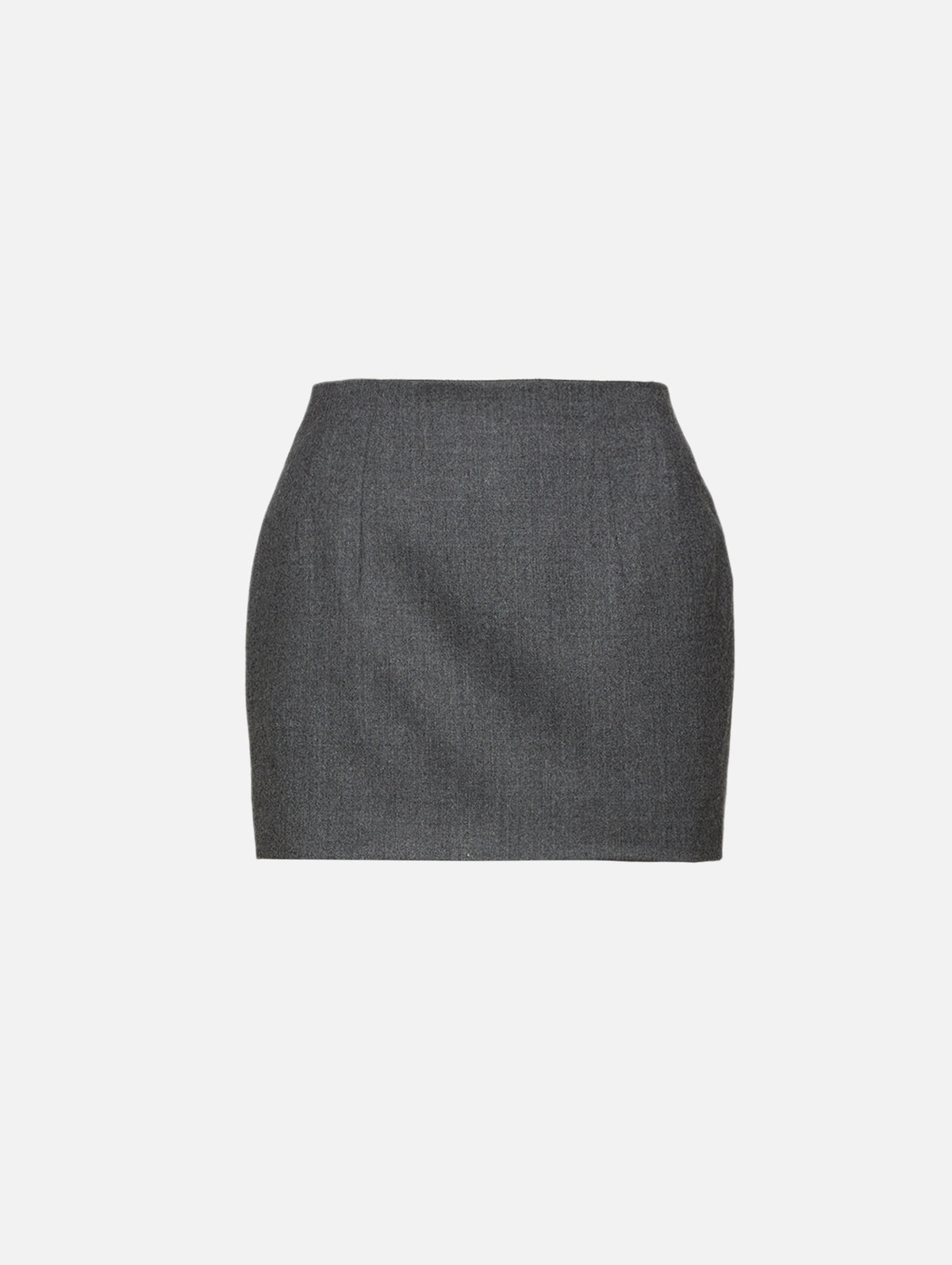 Contour Mini Skirt,WARDROBE.NYC,CHARCOAL,Image 1