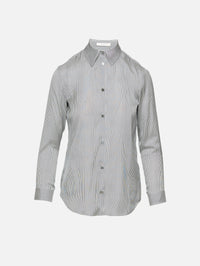 Petra Shirt,THE ROW,DARK NAVY/WHITE,Image 1