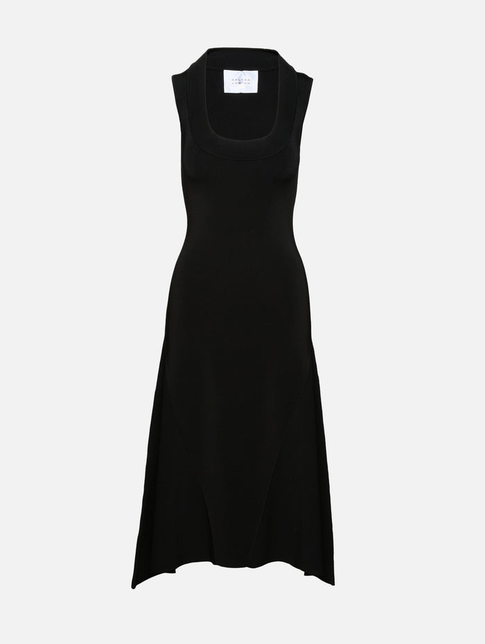 Claudia Dress,GALVAN,BLACK,Image 1