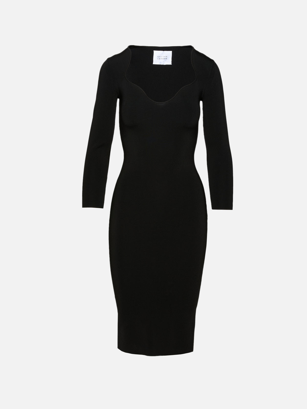 Kaia Dress,GALVAN,BLACK,Image 1