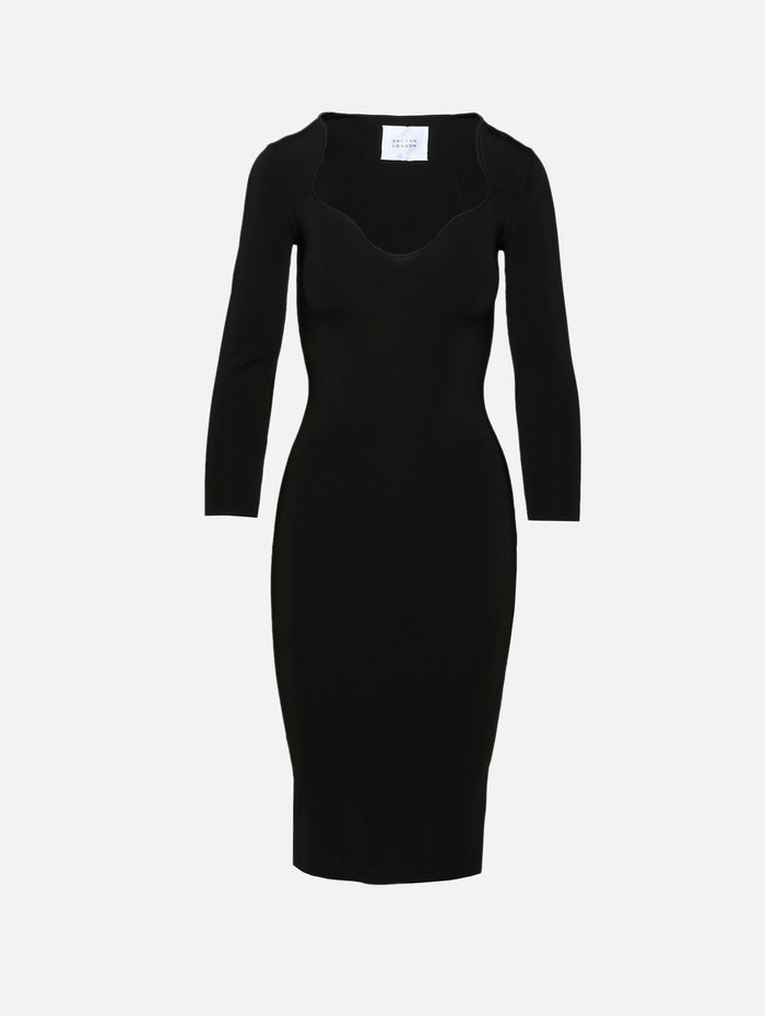 Kaia Dress,GALVAN,BLACK,Image 1