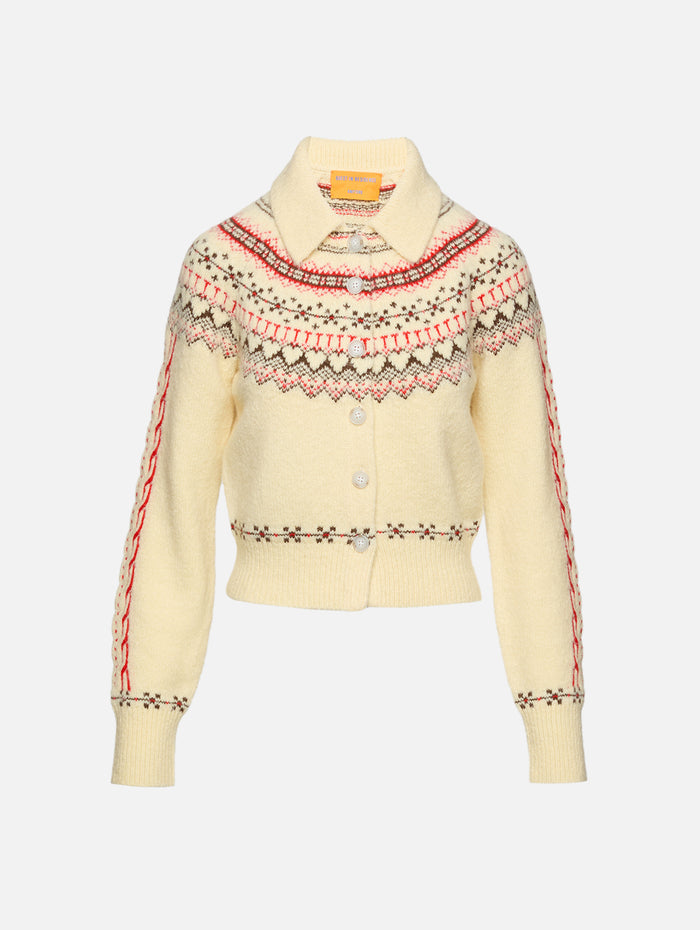 Cloud Chalet Cardigan,GUEST IN RESIDENCE,MIST COMBO,Image 1