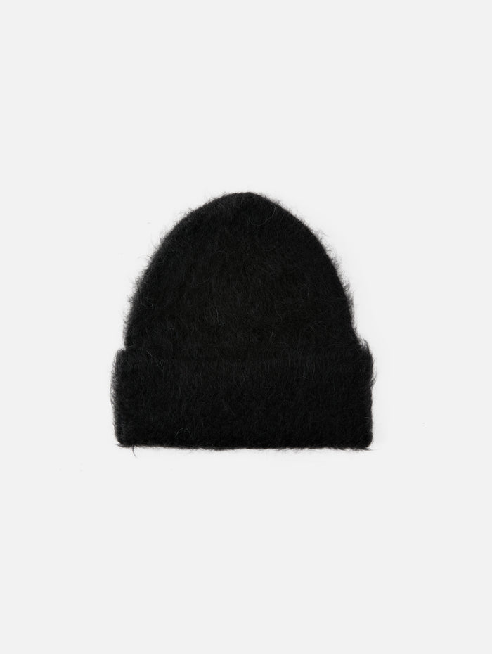 Knit Beanie,TOTÉME,BLACK,Image 1