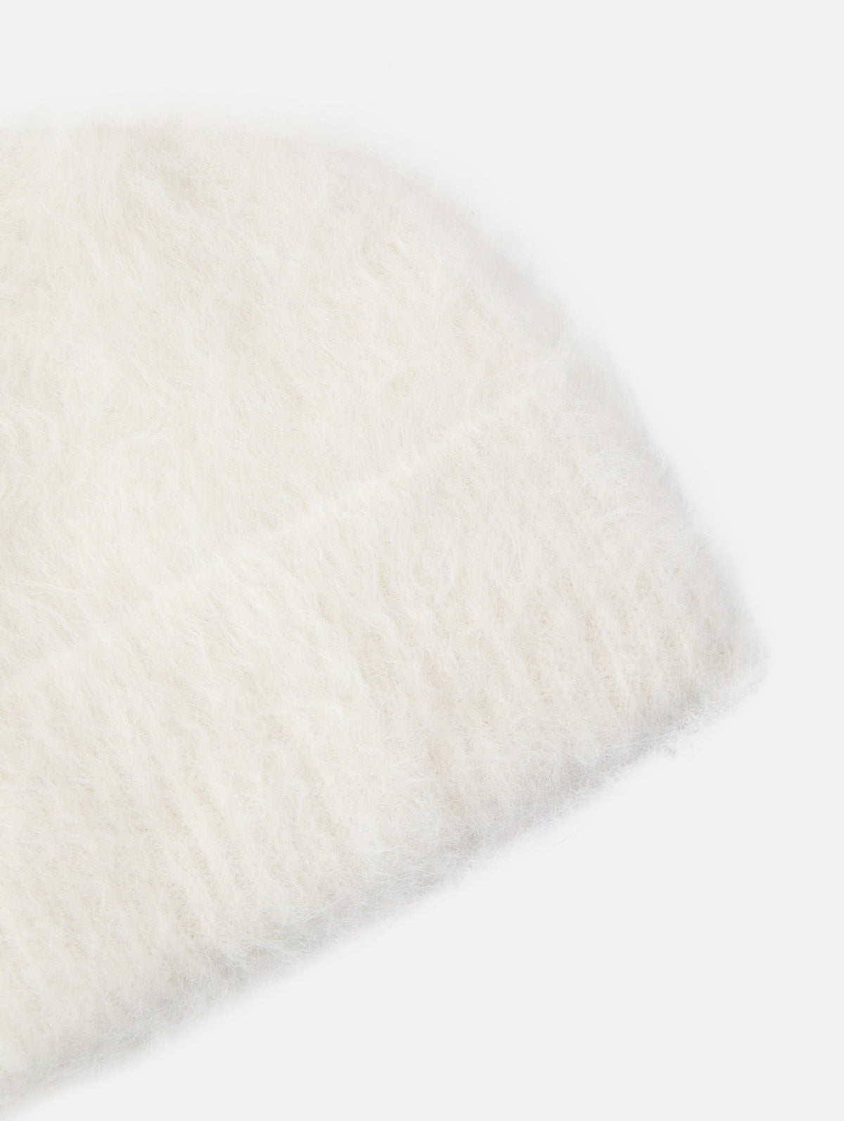 Knit Beanie,TOTÉME,ECRU,Image 2