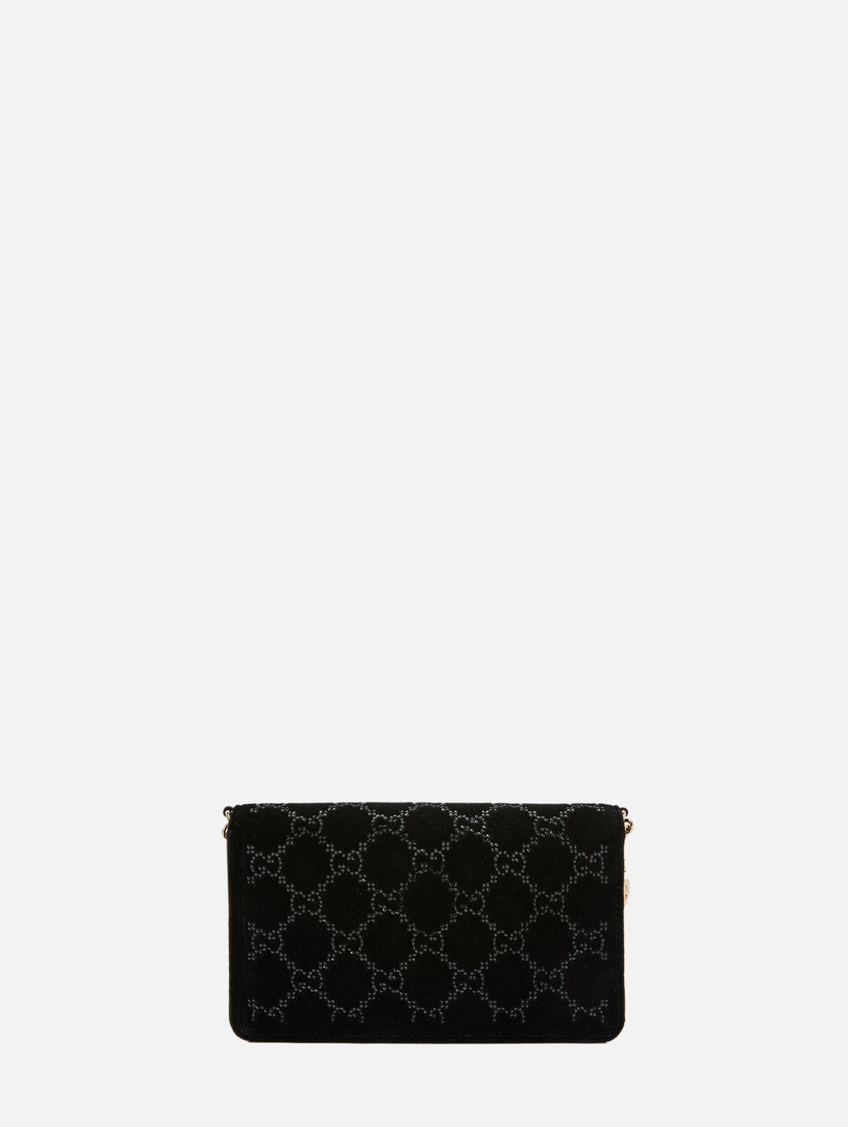 GG Marmont Chain Wallet,GUCCI,BLACK CRYSTAL,Image 2