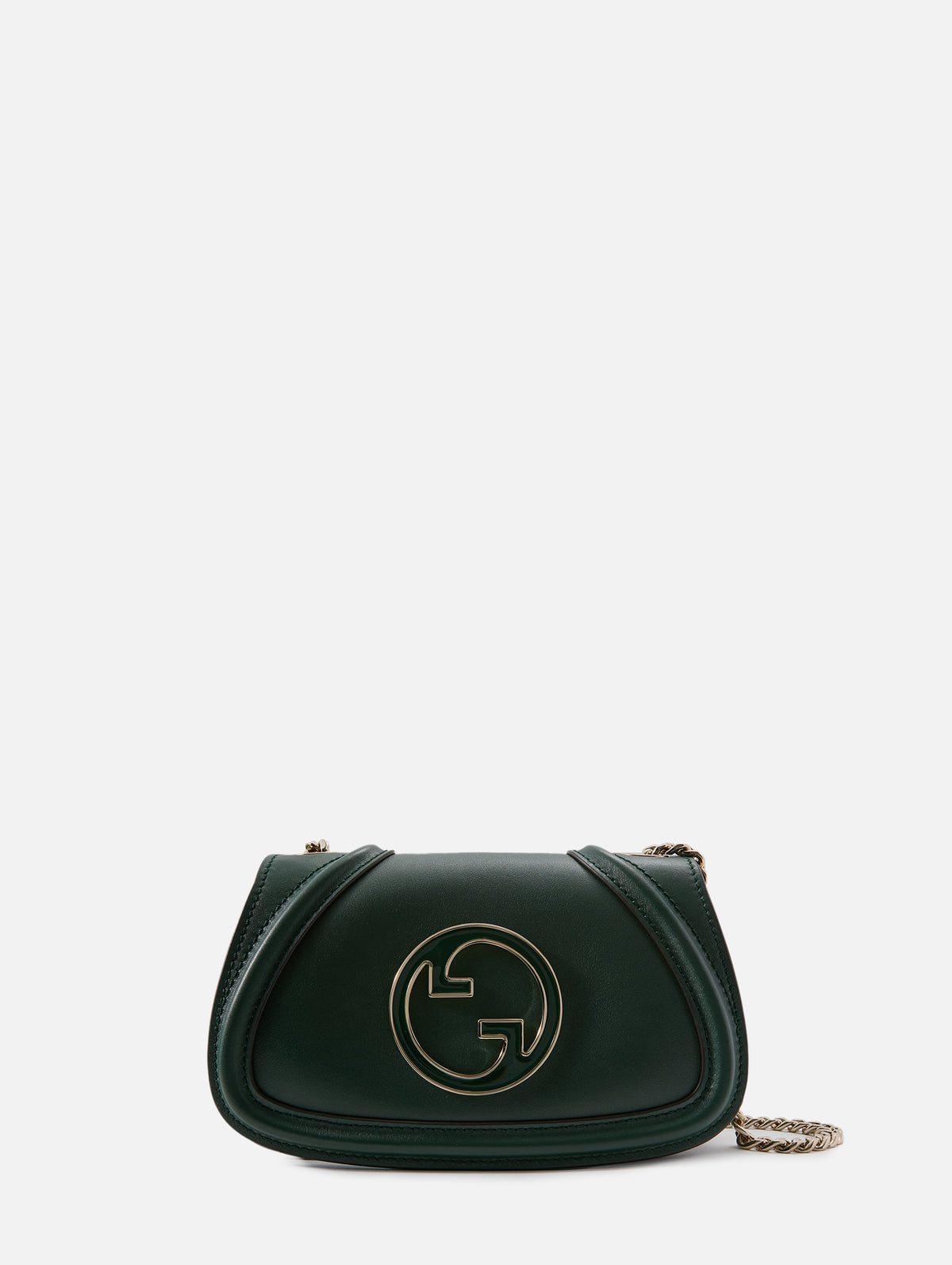 Blondie Chain Crossbody Bag,GUCCI,DARK GREEN,Image 1