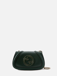 Blondie Chain Crossbody Bag,GUCCI,DARK GREEN,Image 1