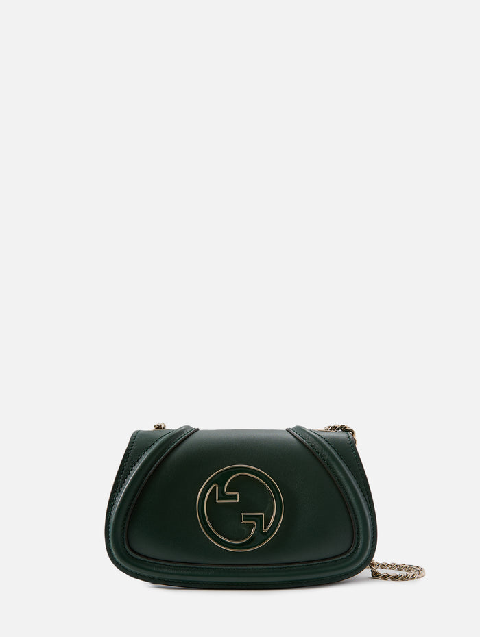 Blondie Chain Crossbody Bag,GUCCI,DARK GREEN,Image 1