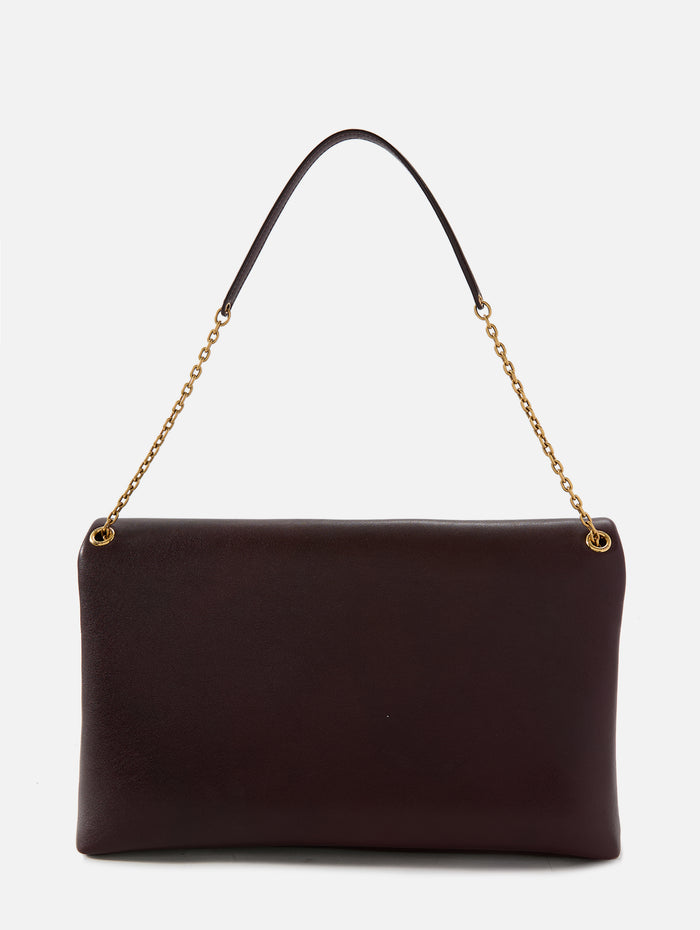 XXL Chain Envelope Pouch,SAINT LAURENT,HOT WINE,Image 1