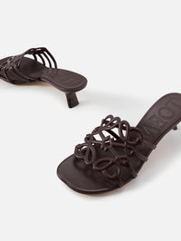 Petal Anagram Slide 45mm,LOEWE,NEW BURGUNDY,Image 2