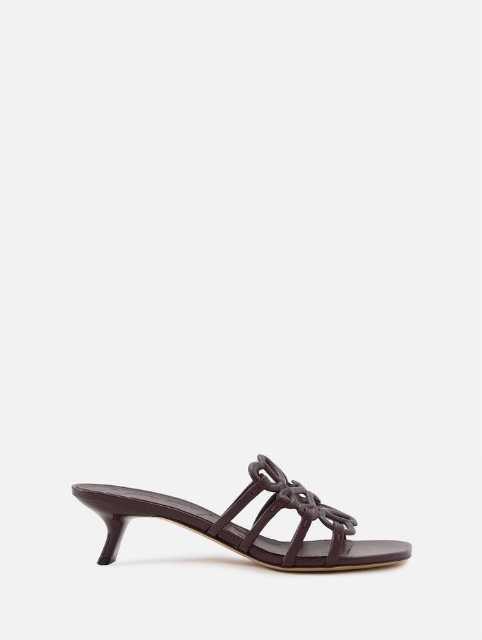 Petal Anagram Slide 45mm,LOEWE,NEW BURGUNDY,Image 1